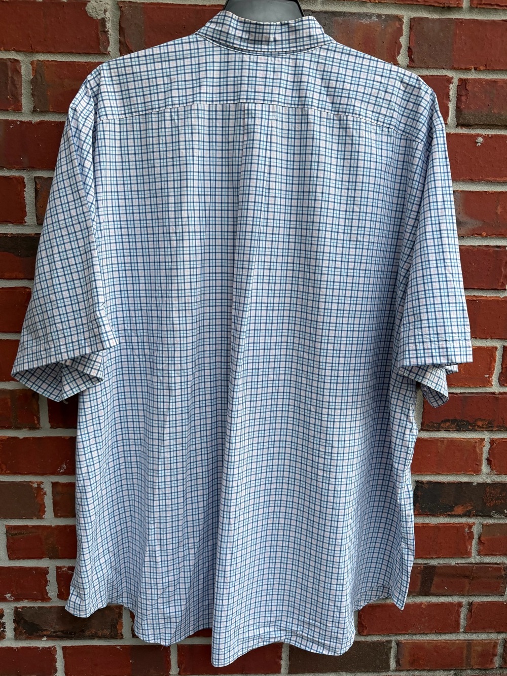 Polo Ralph Lauren 4XLT White/Blue/Pink Plaid Short-Sleeve Button-Down Shirt P7 - Picture 2 of 7